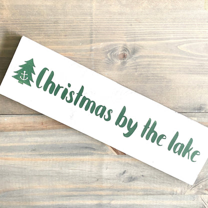 Christmas By The Lake Sign
