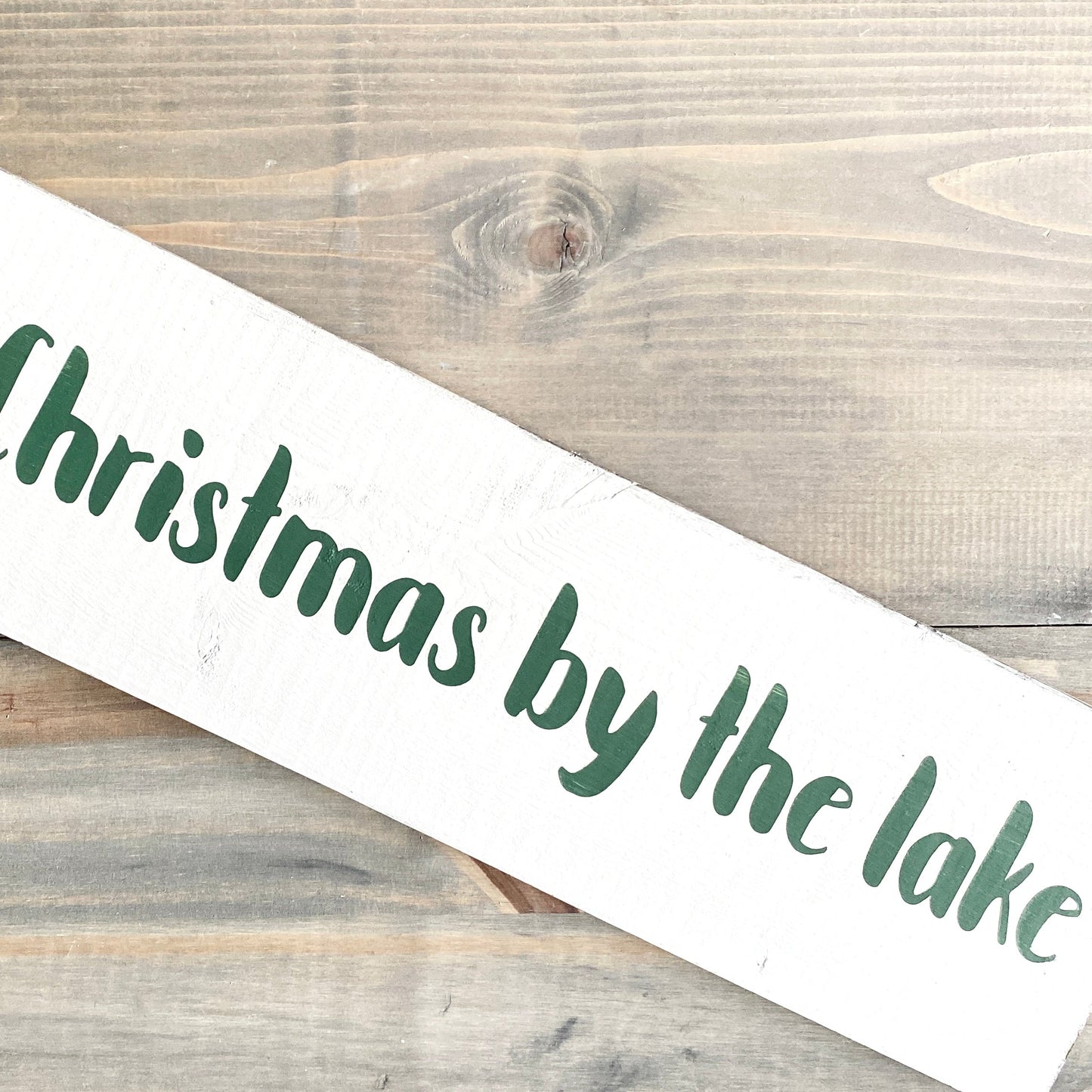 Christmas By The Lake Sign