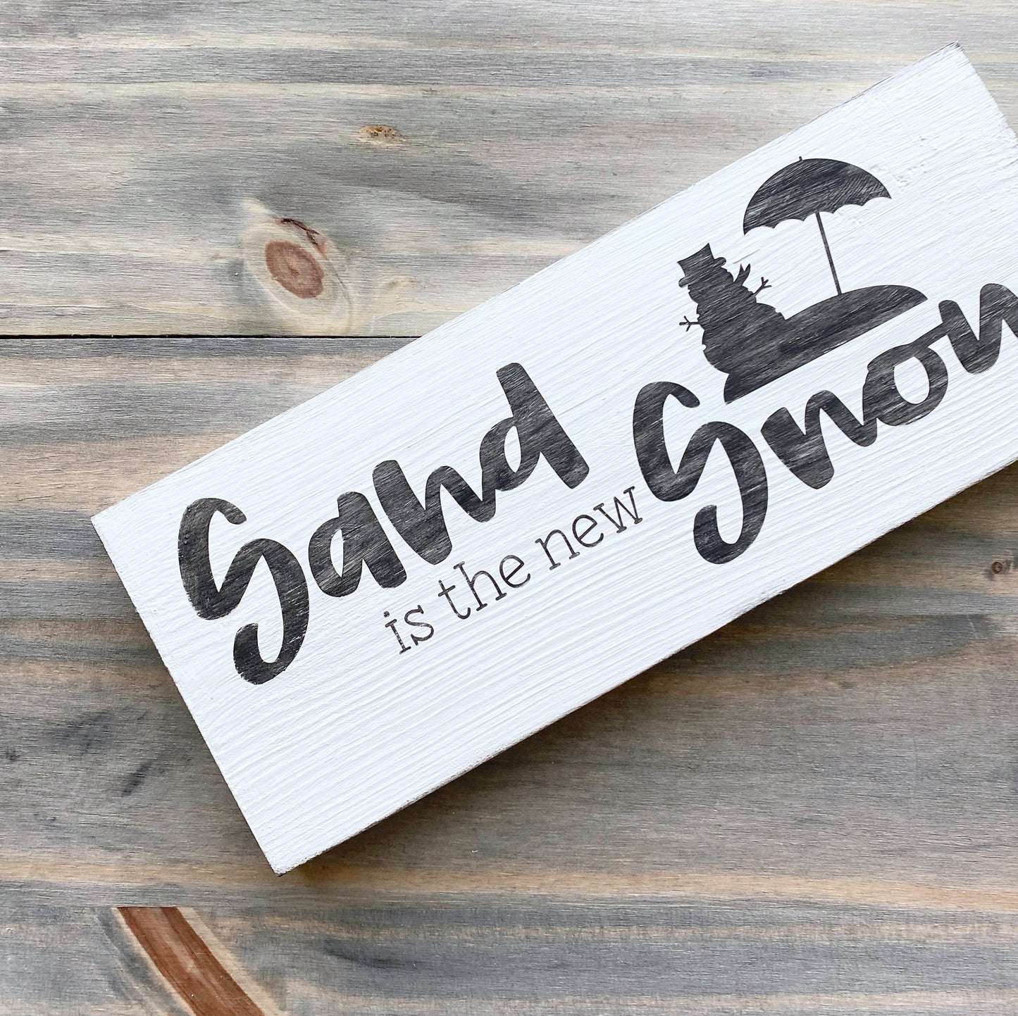 Sand is the new Snow sign