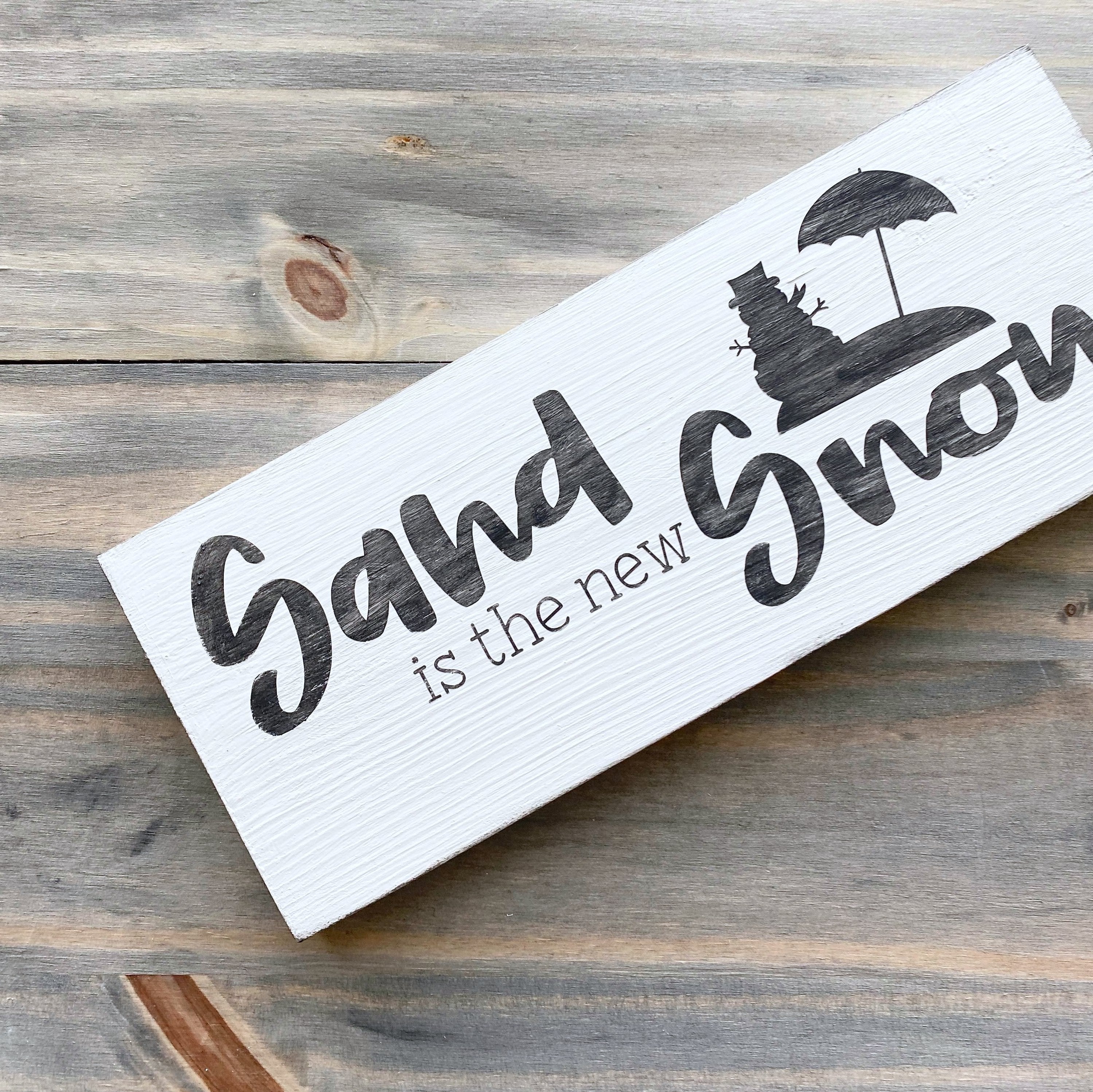 Sand is the new Snow sign