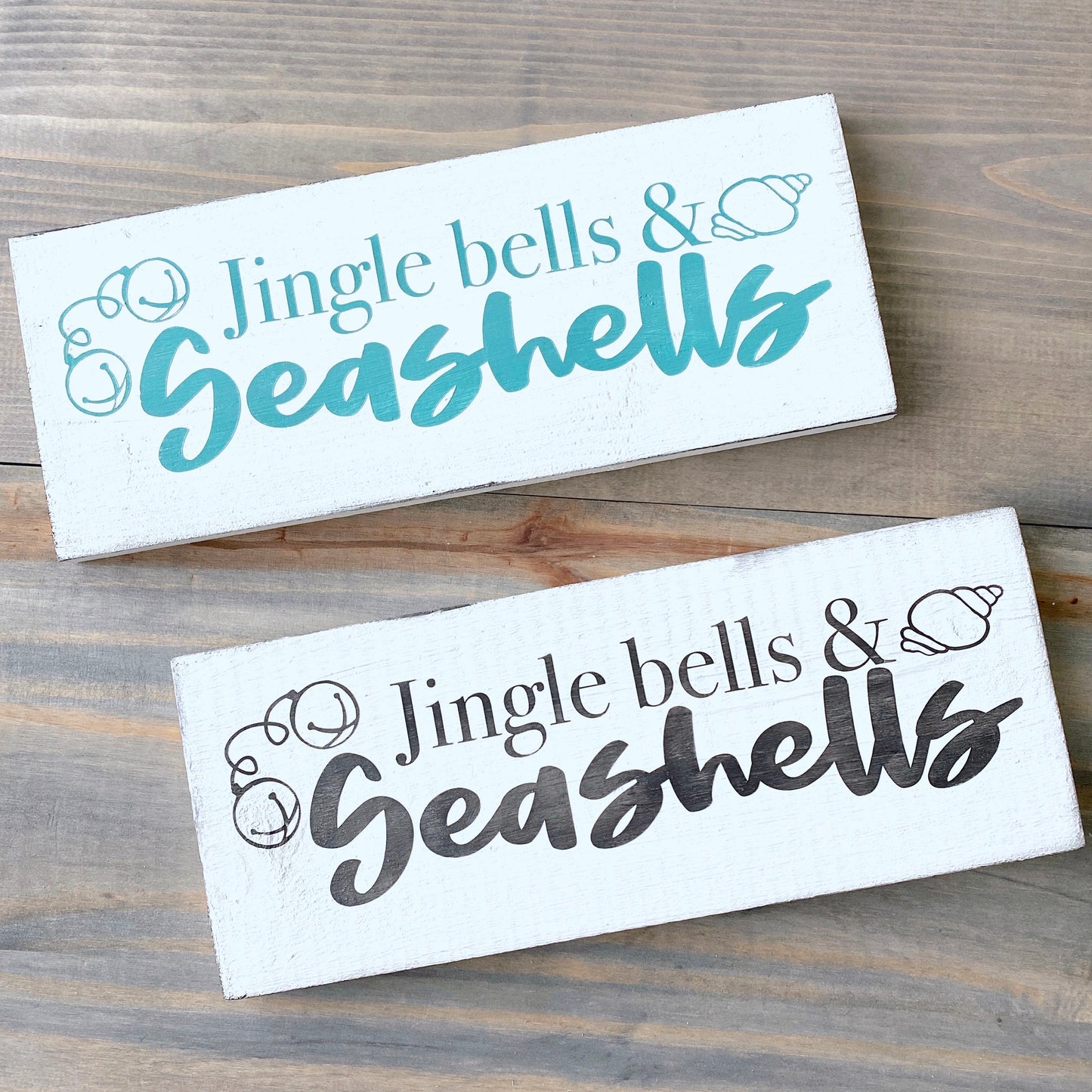Jingle Bells & Sea Shells Sign