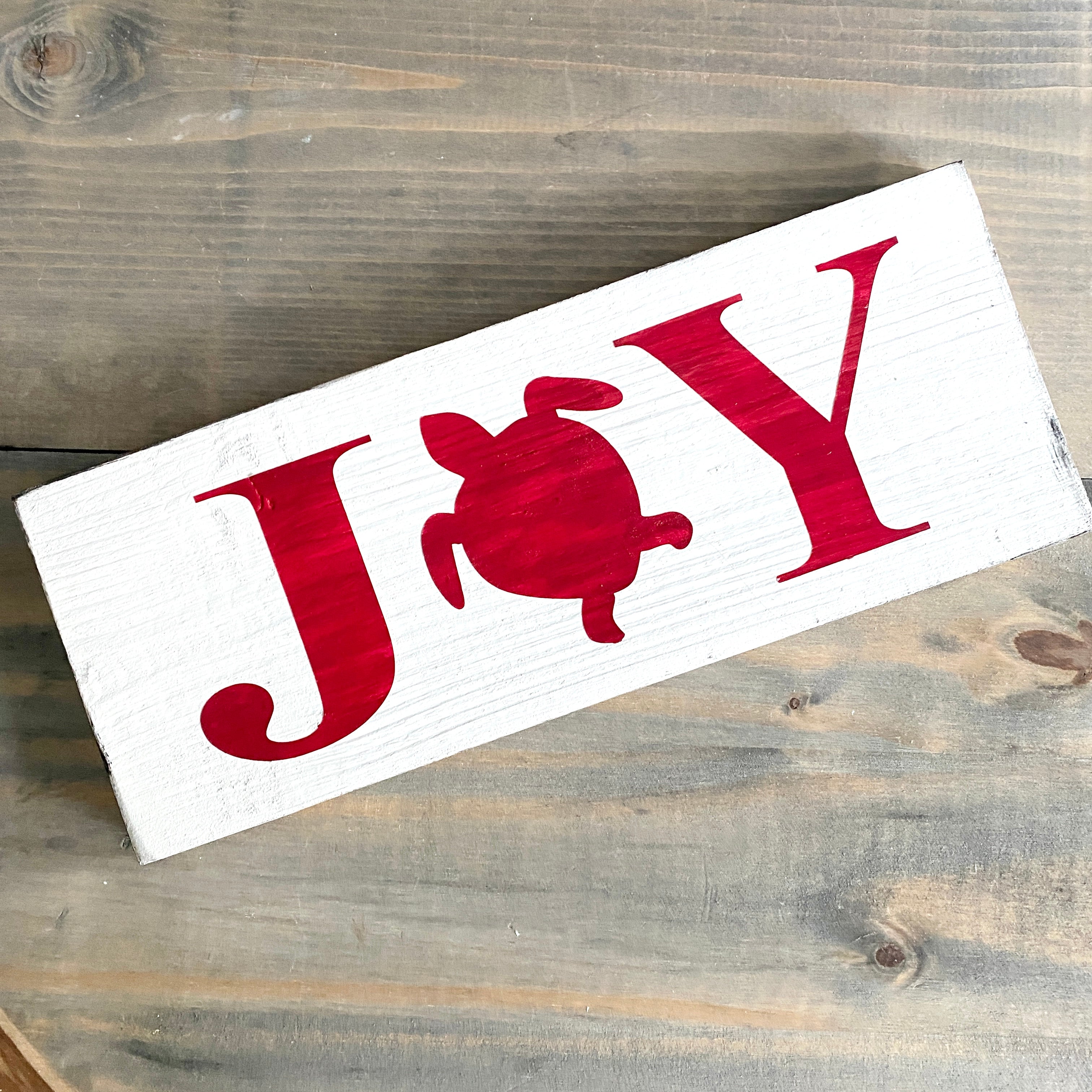 Joy Sea Turtle Sign