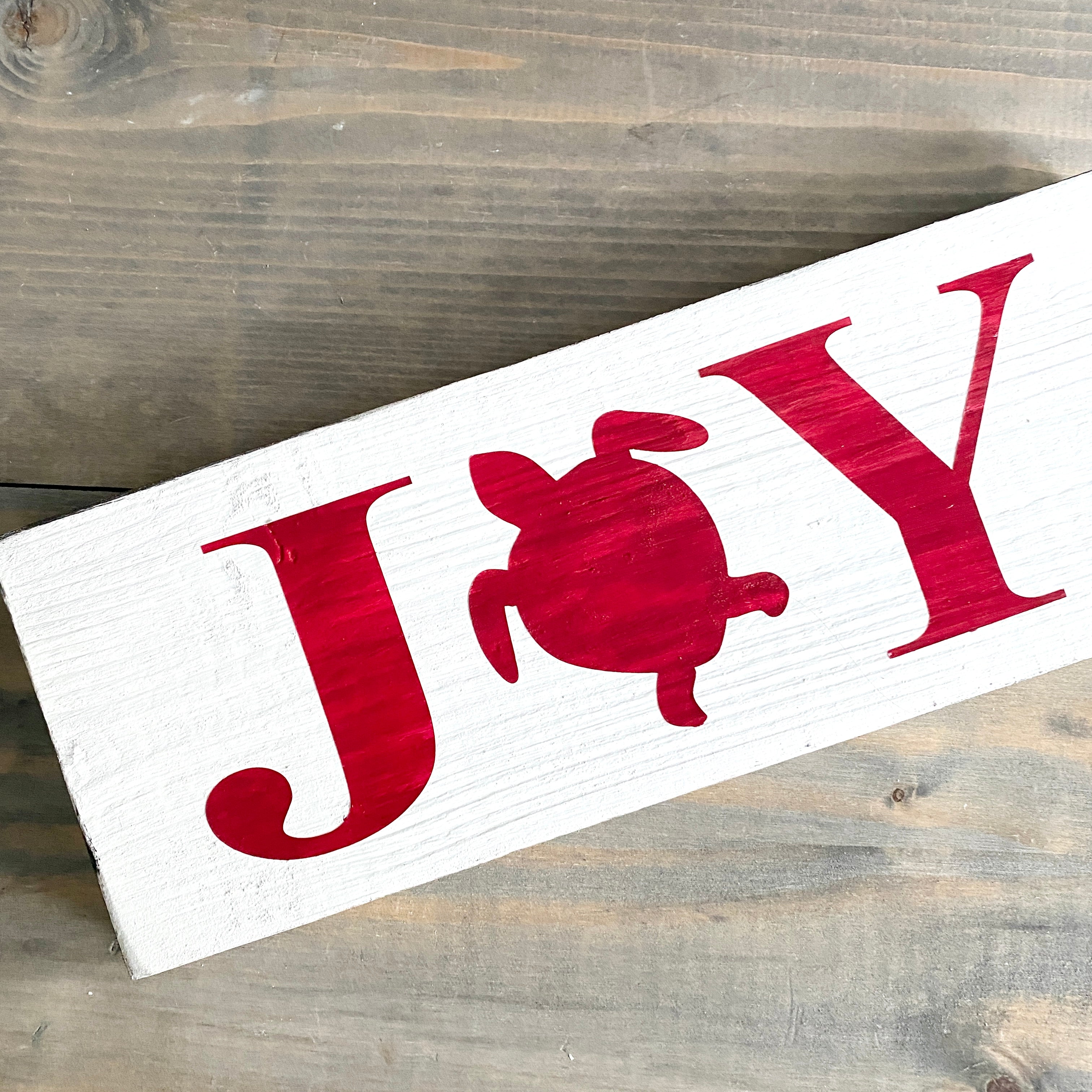 Joy Sea Turtle Sign