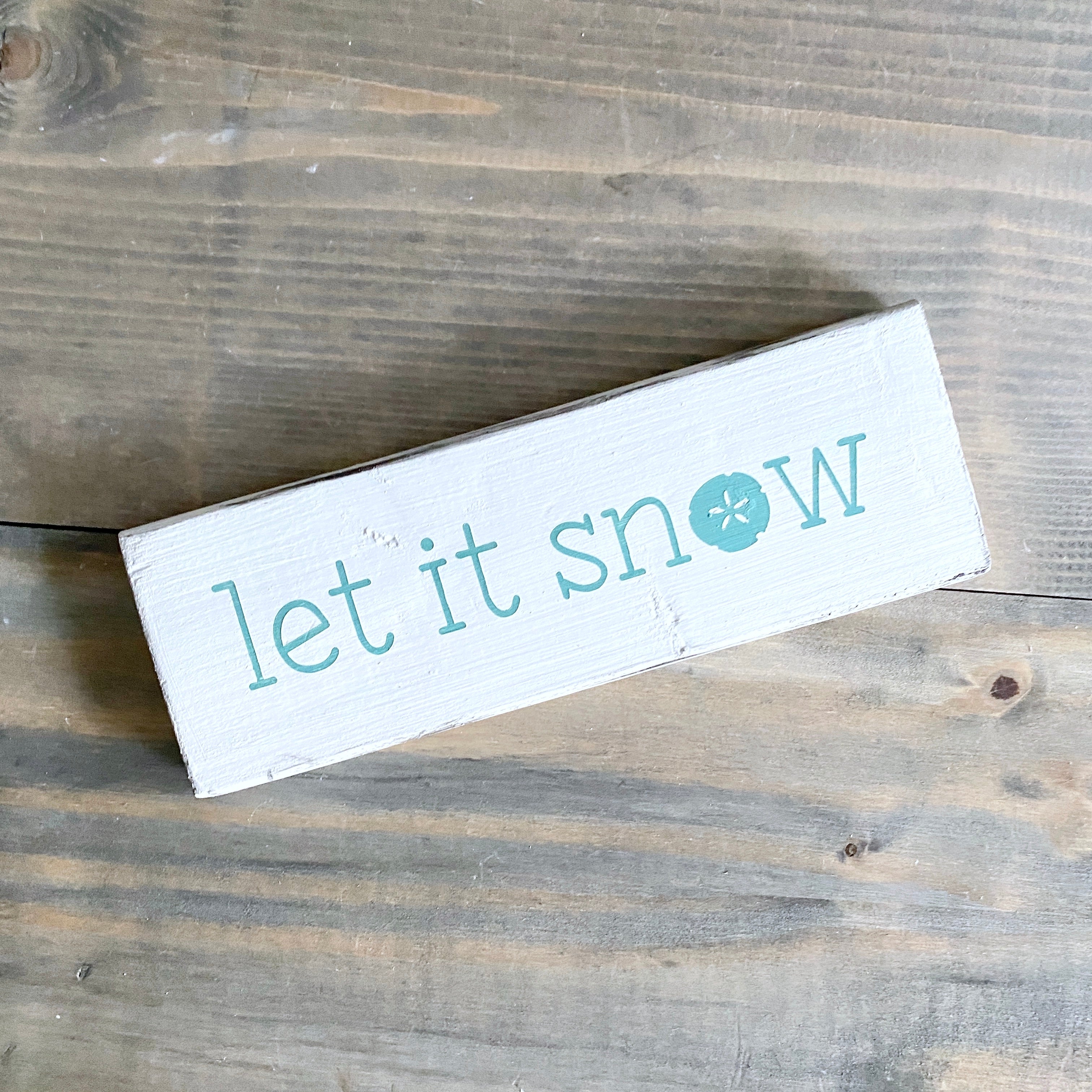 Let it snow sand dollar sign