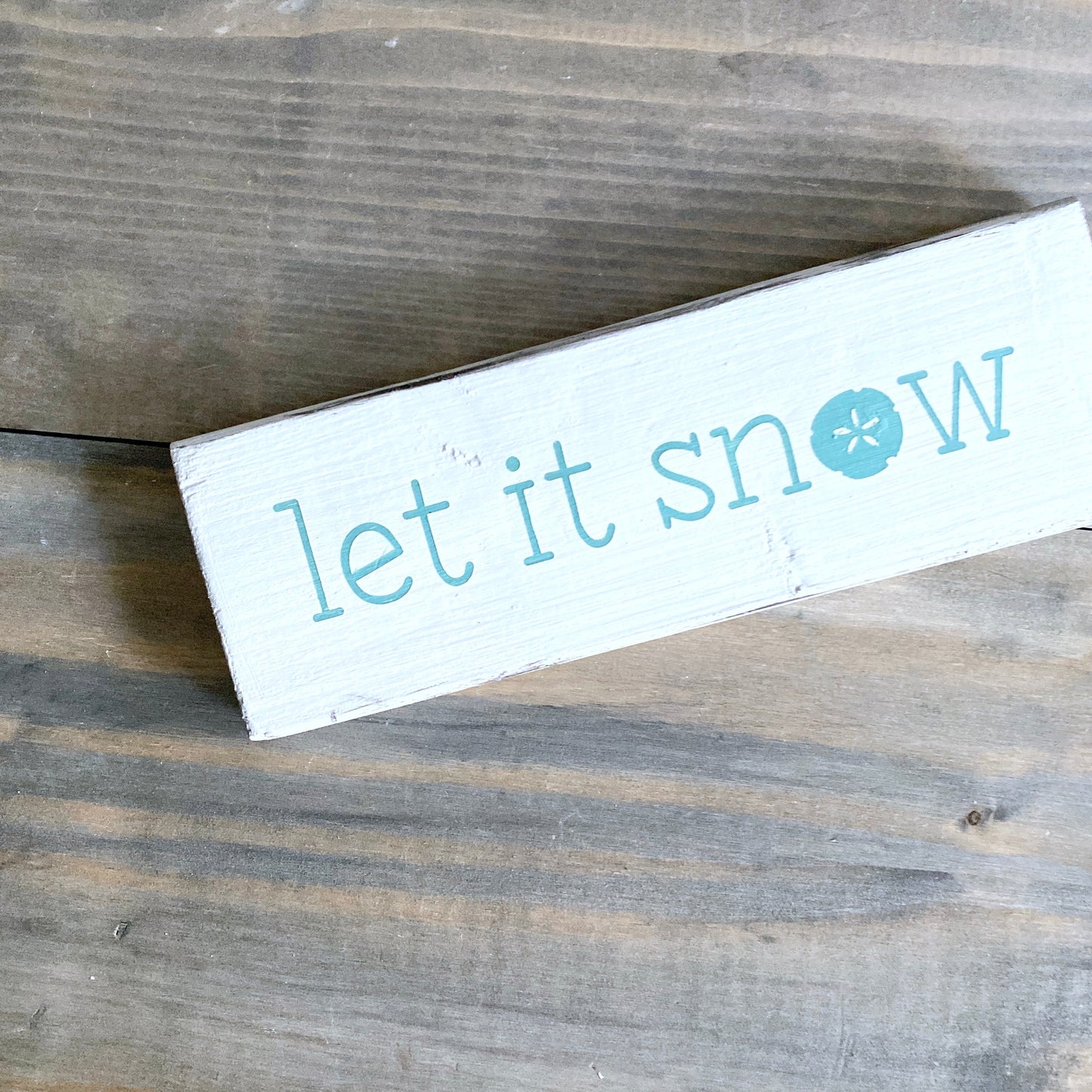 Let it snow sand dollar sign