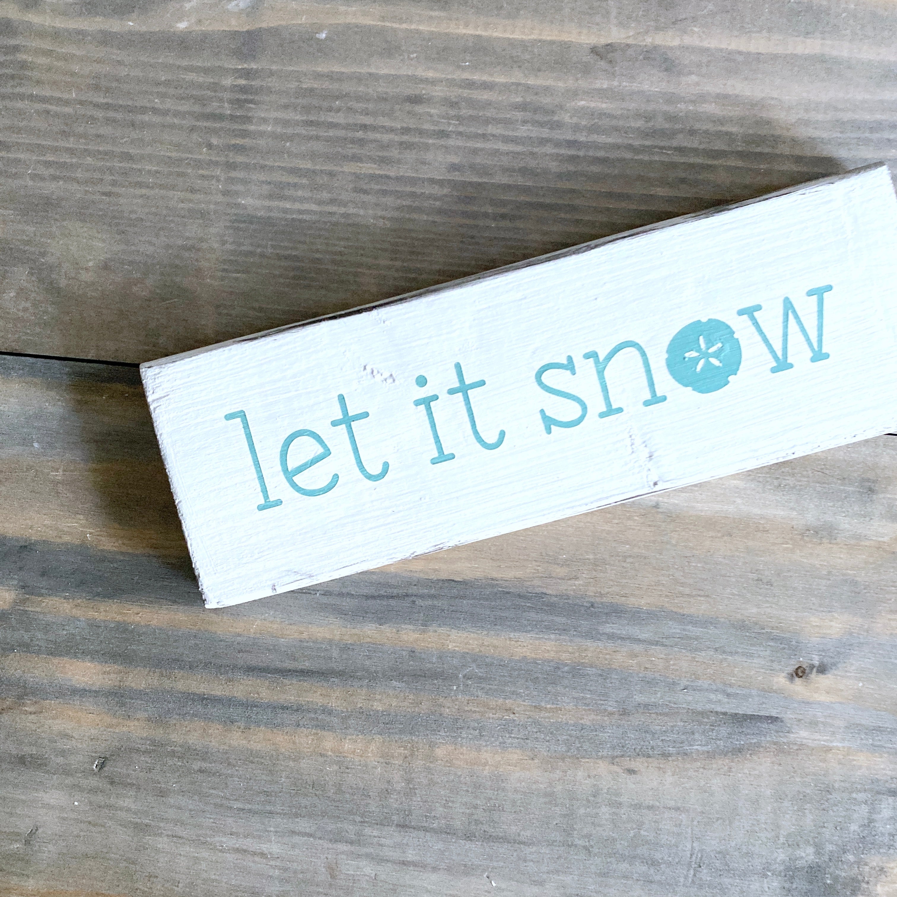 Let it snow sand dollar sign