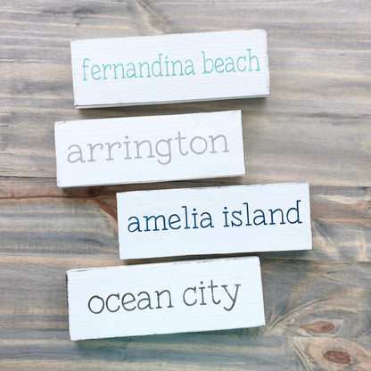 Small Location Word Sign