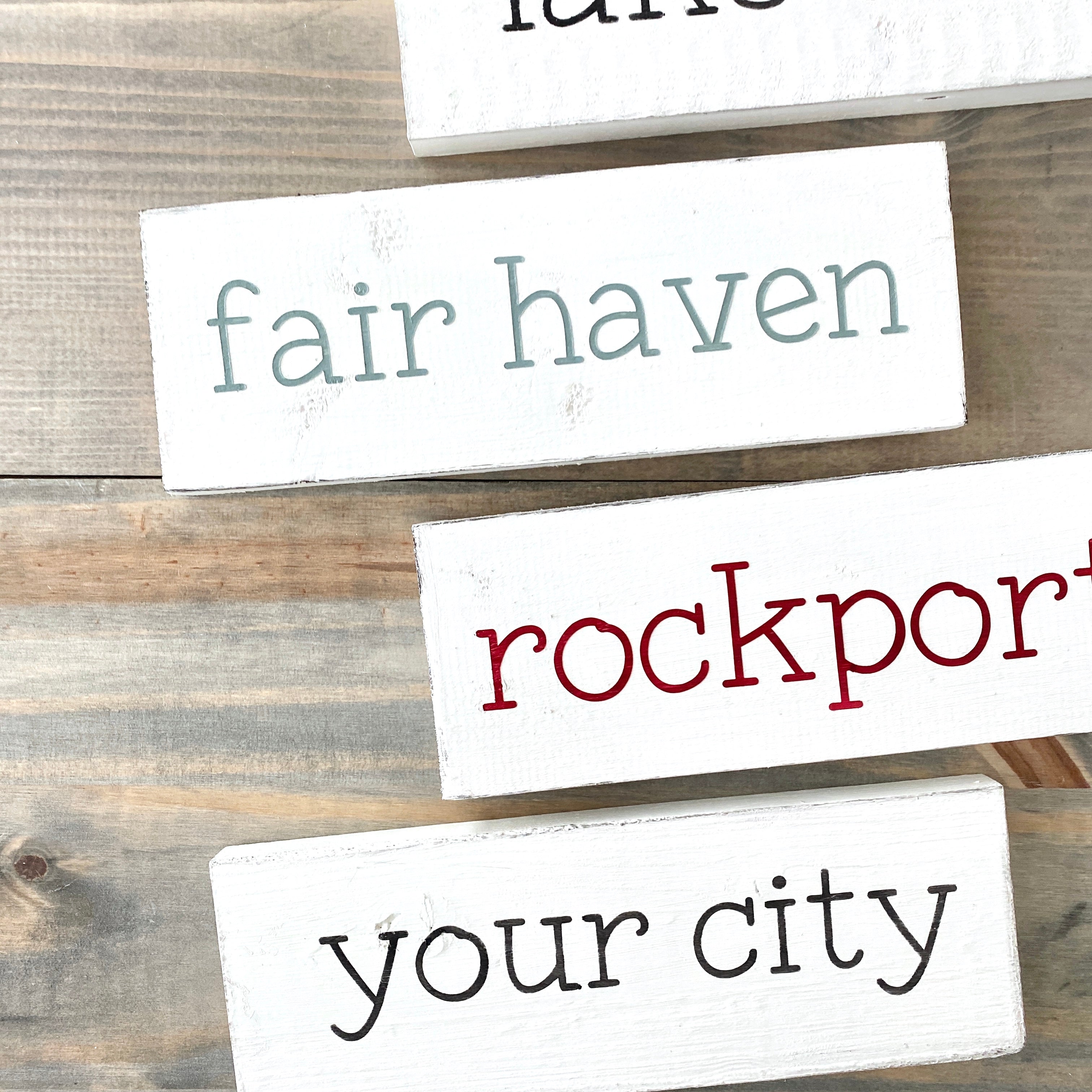 Small Location Word Sign