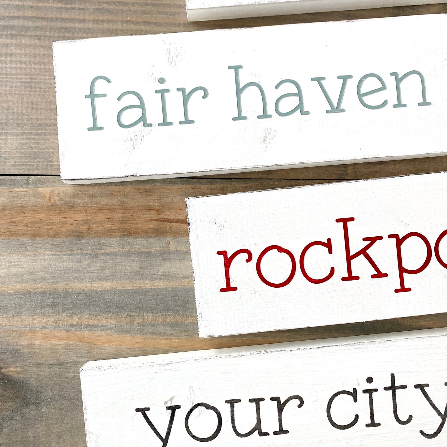 Small Location Word Sign