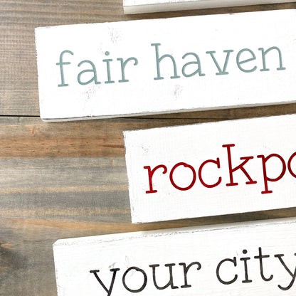 Small Location Word Sign