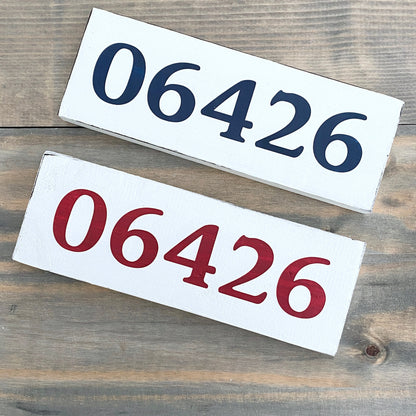 Small Zip Code Sign