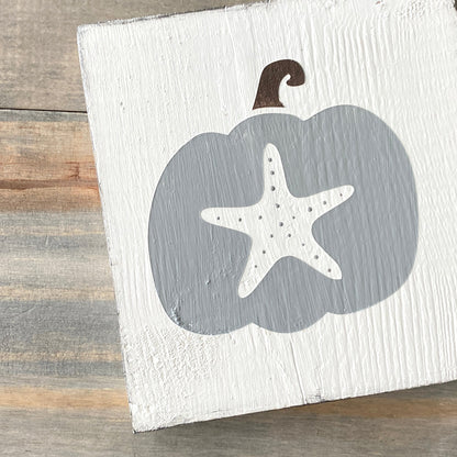 Starfish Pumpkin, 6 x 6in