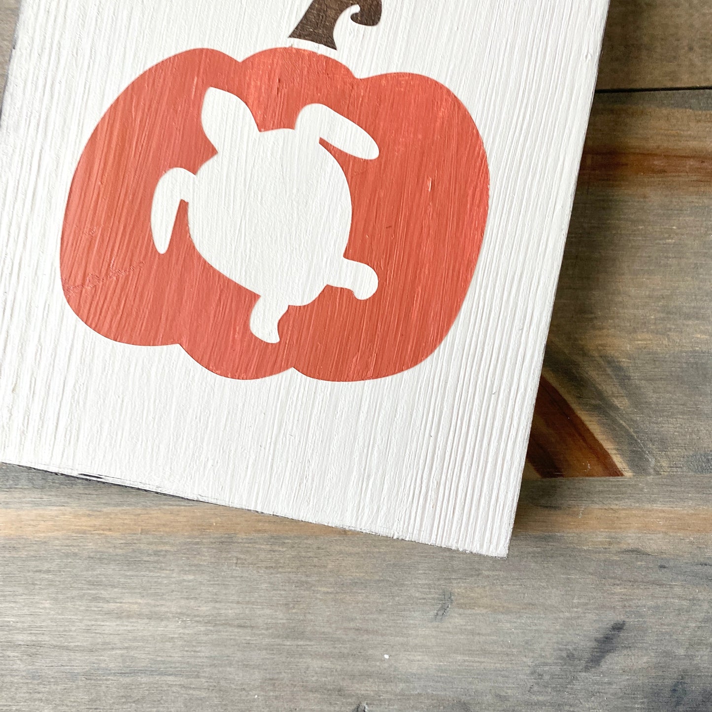Sea Turtle Pumpkin Sign, 6 x 6in