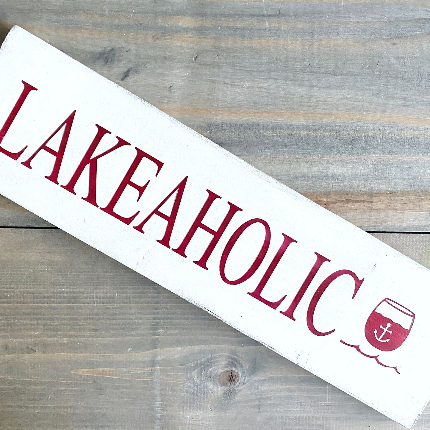 Lakeaholic Sign