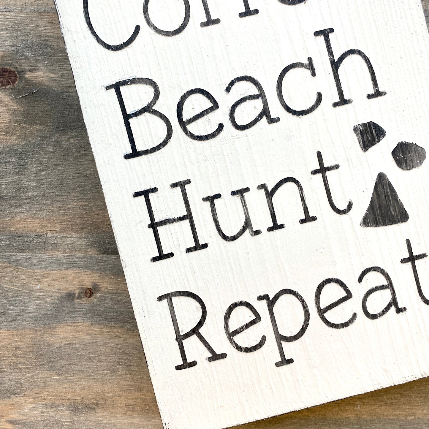 Coffee Beach Hunt Sea Glass Repeat