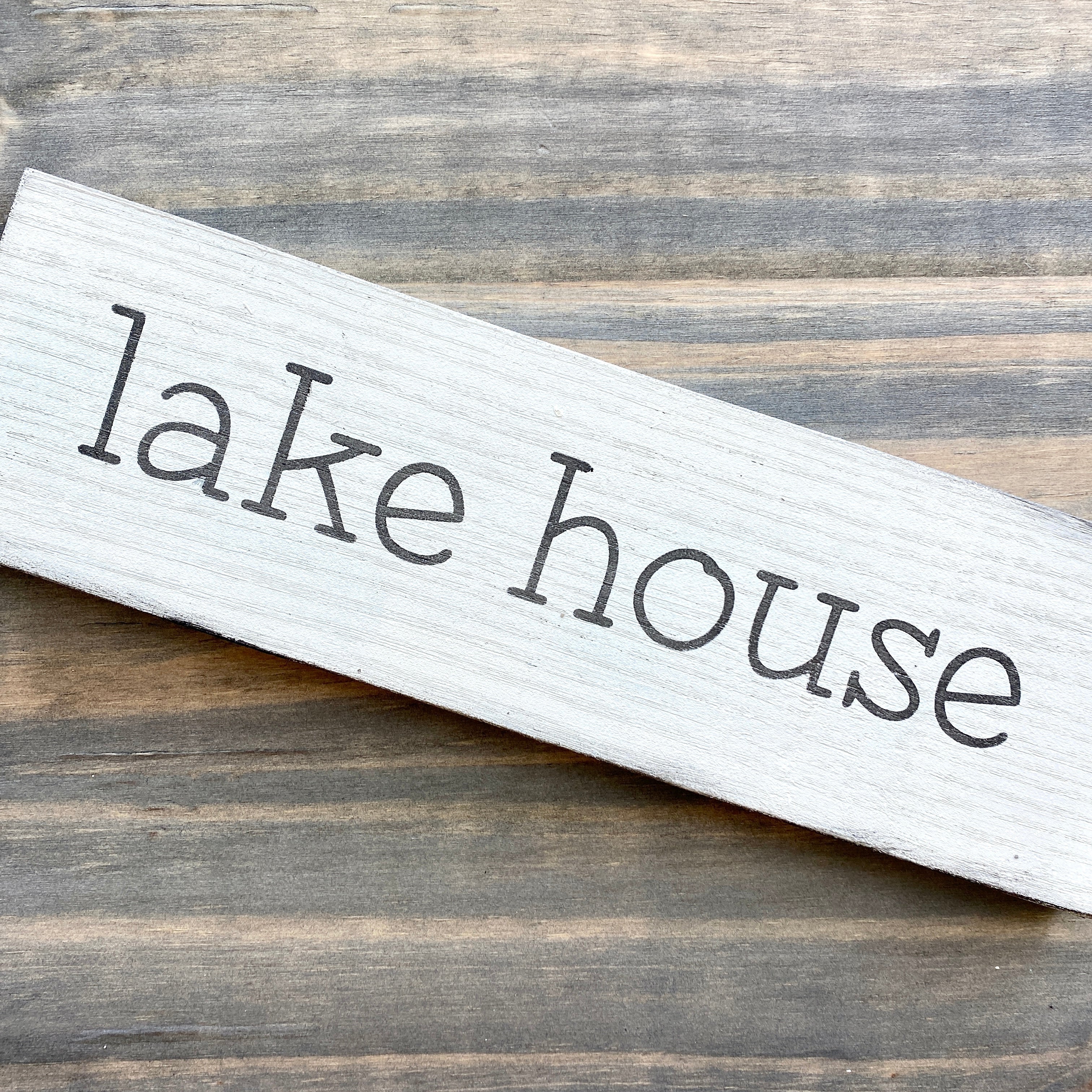 Small Lake House Sign