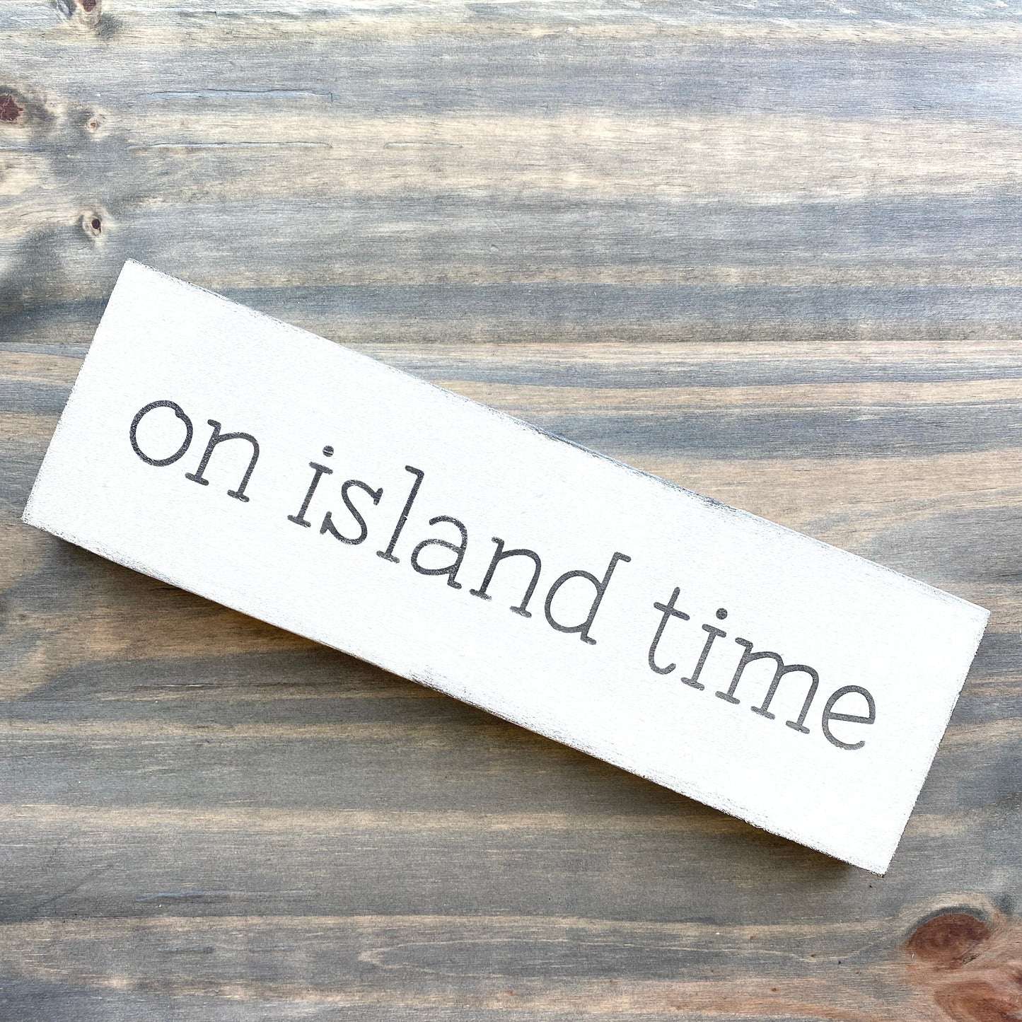 On Island Time Sign