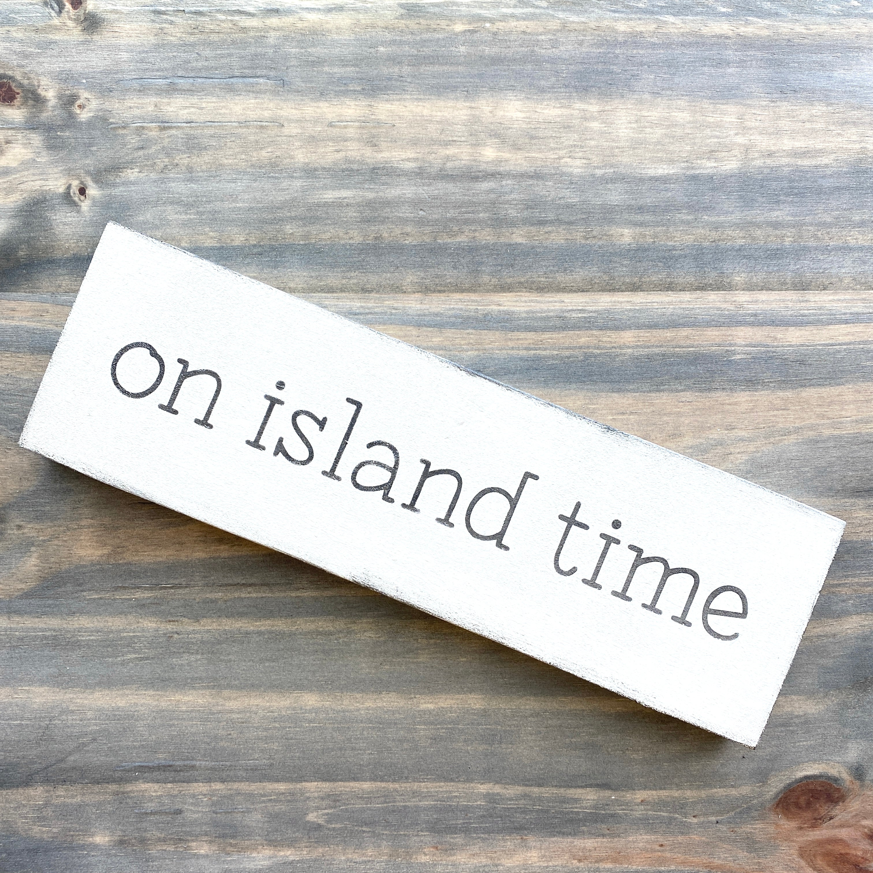 On Island Time Sign