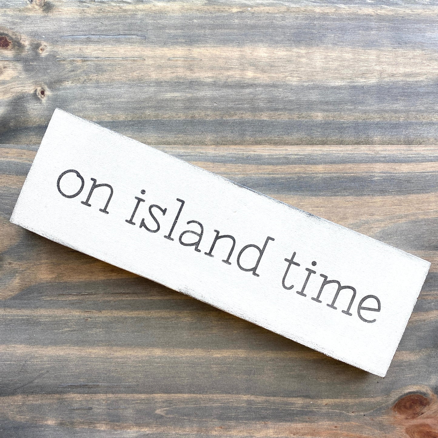 On Island Time Sign