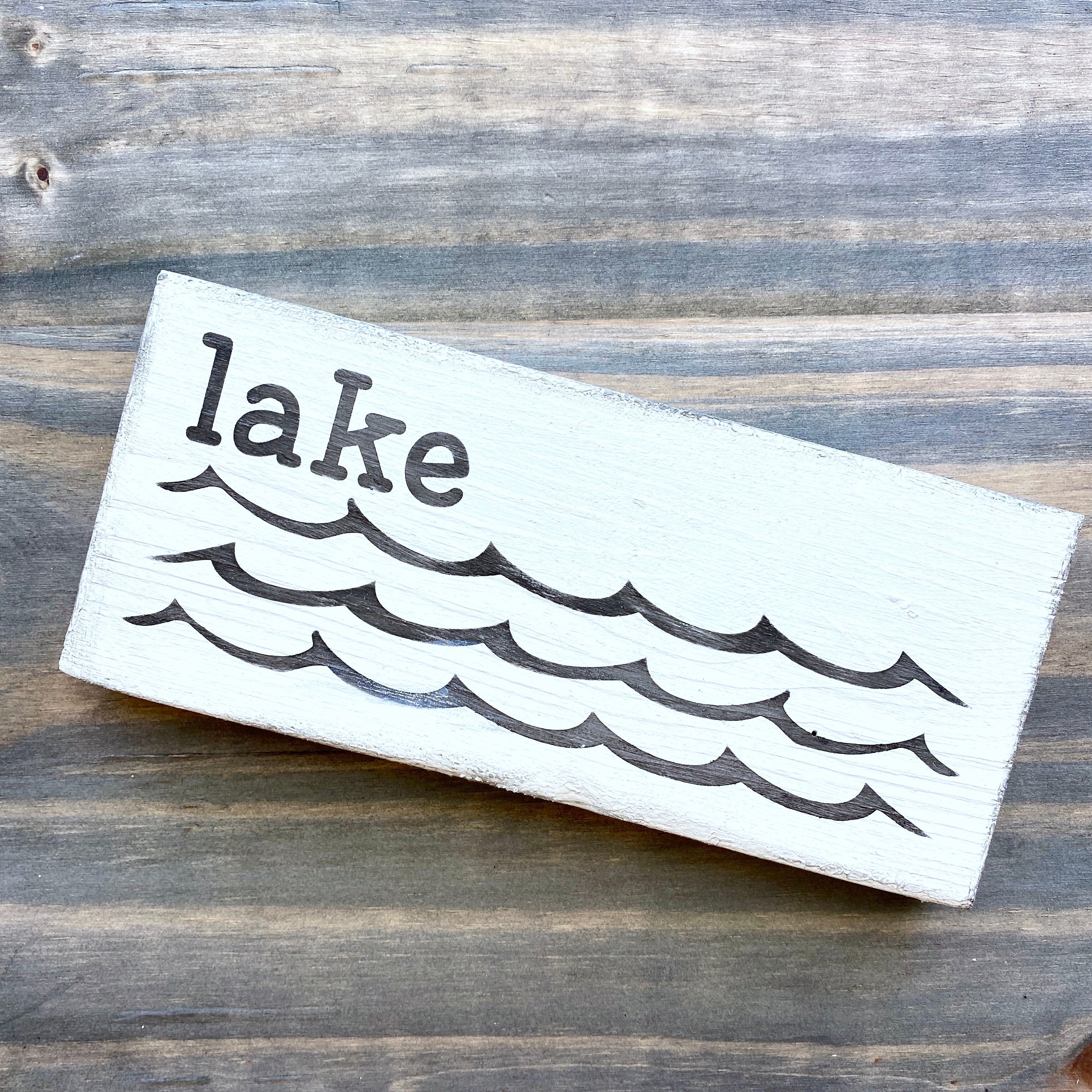 Lake Waves Sign