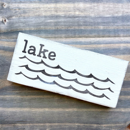 Lake Waves Sign