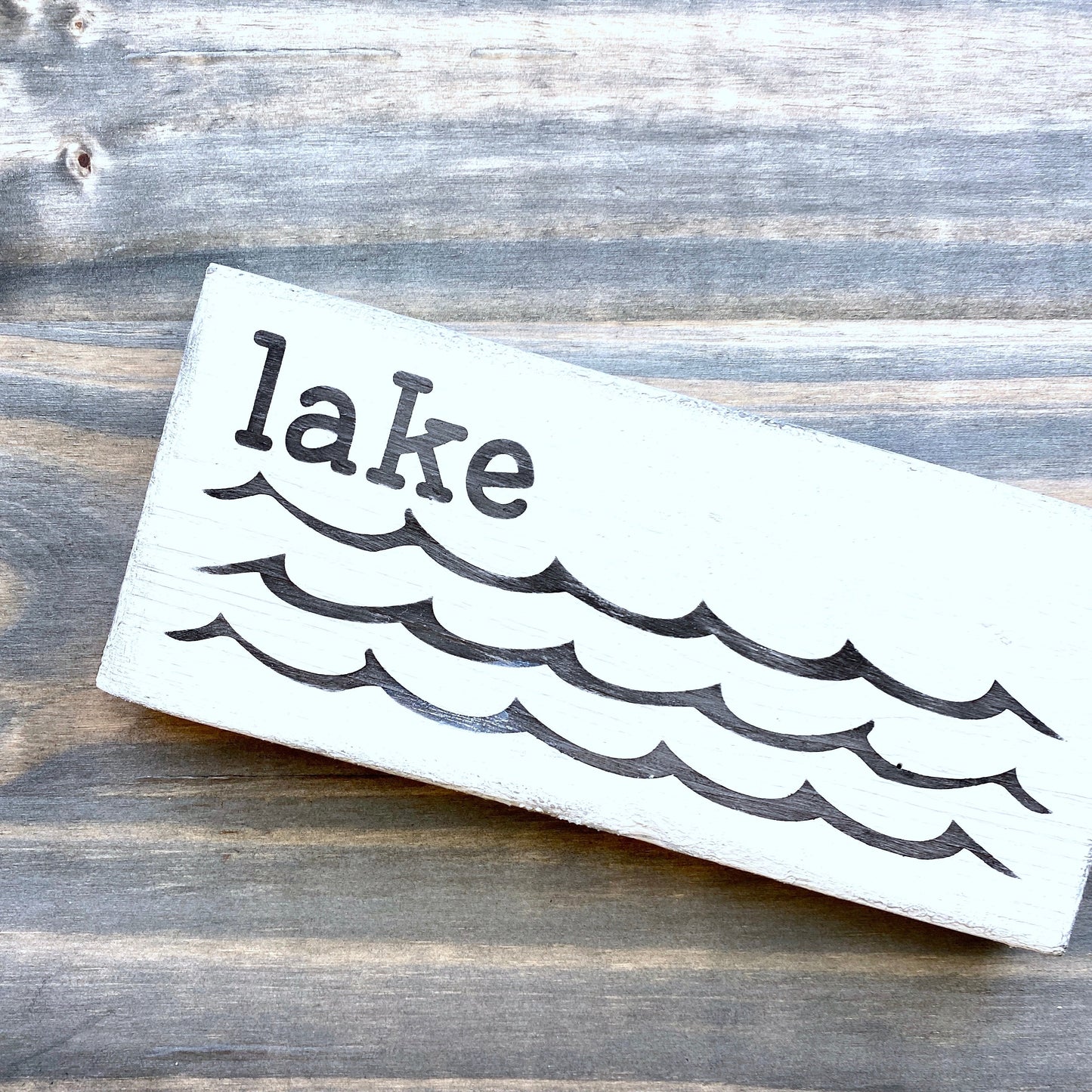 Lake Waves Sign