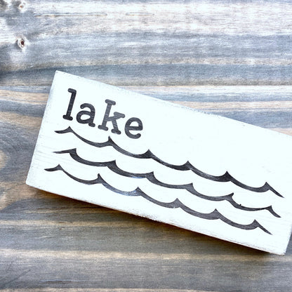 Lake Waves Sign