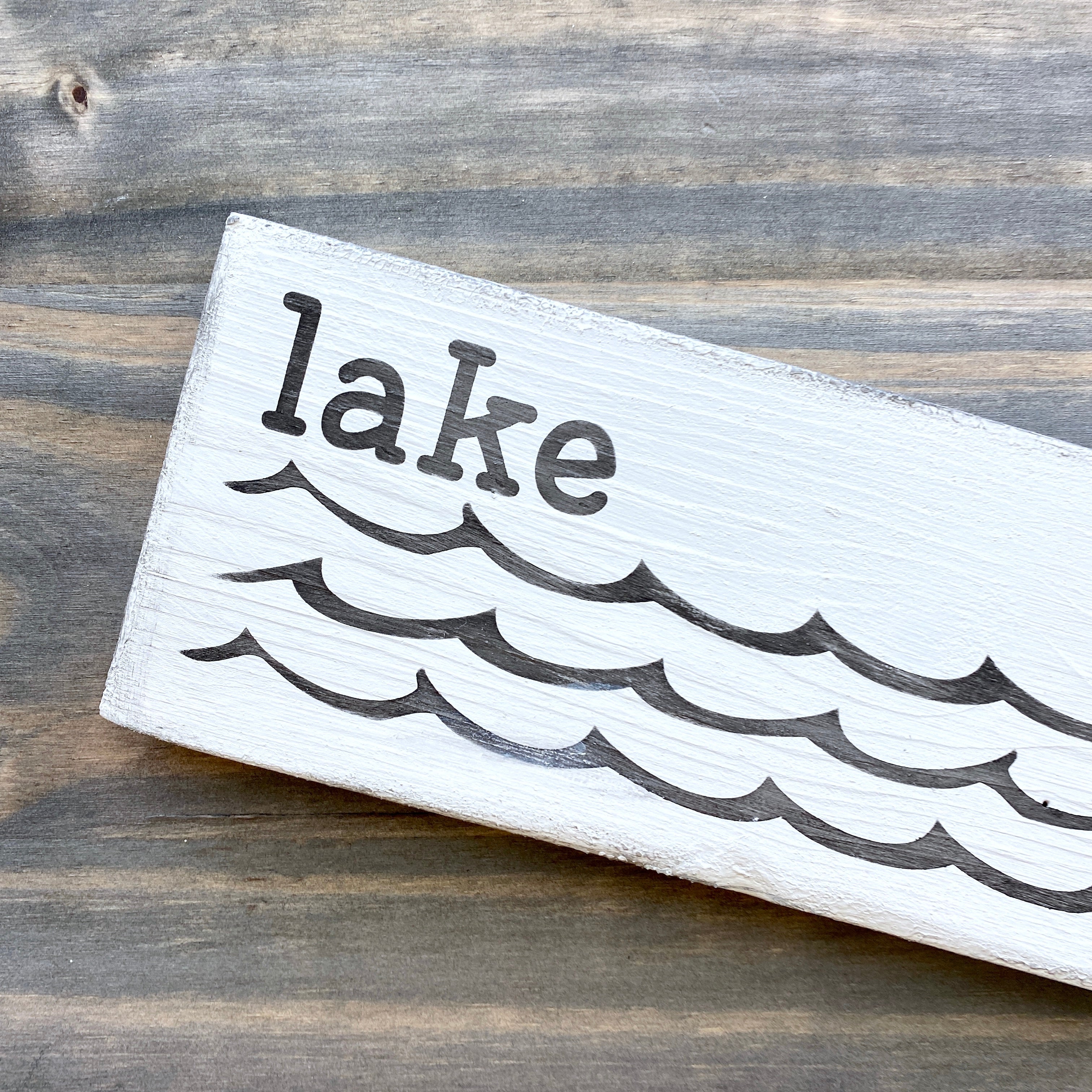 Lake Waves Sign