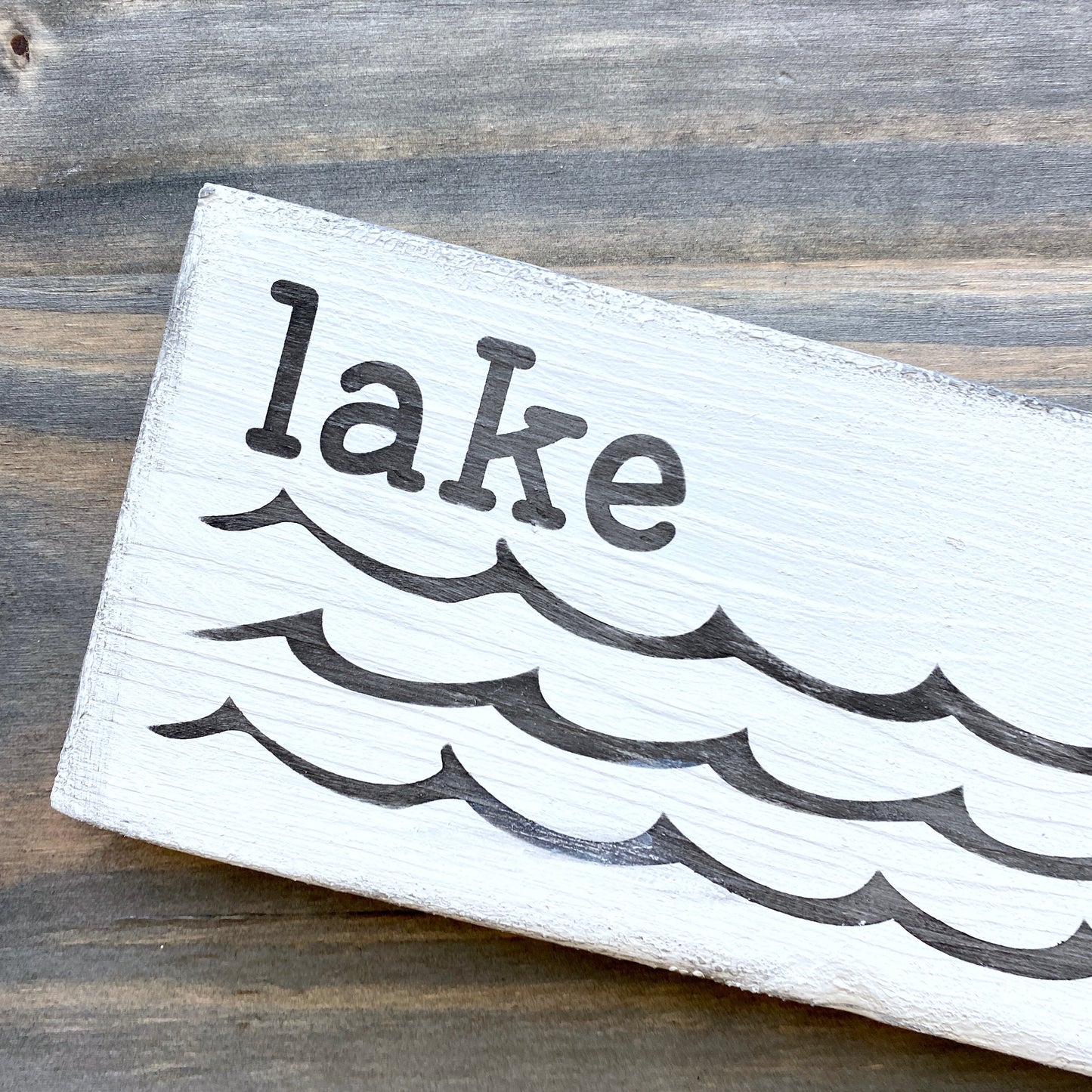 Lake Waves Sign