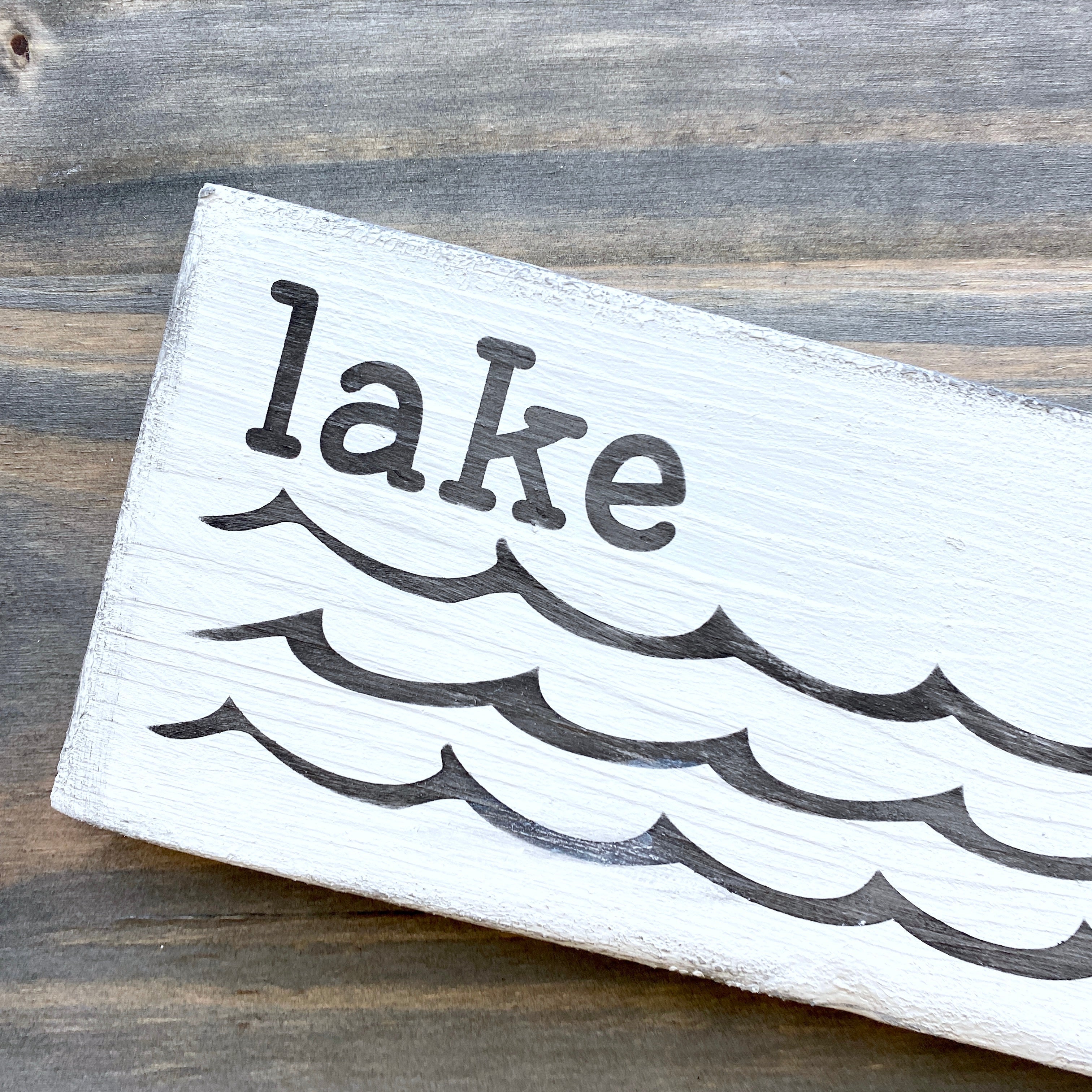 Lake Waves Sign