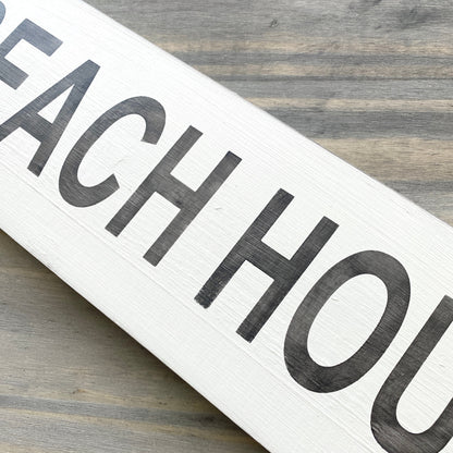Beach House Sign, coastal beach decor