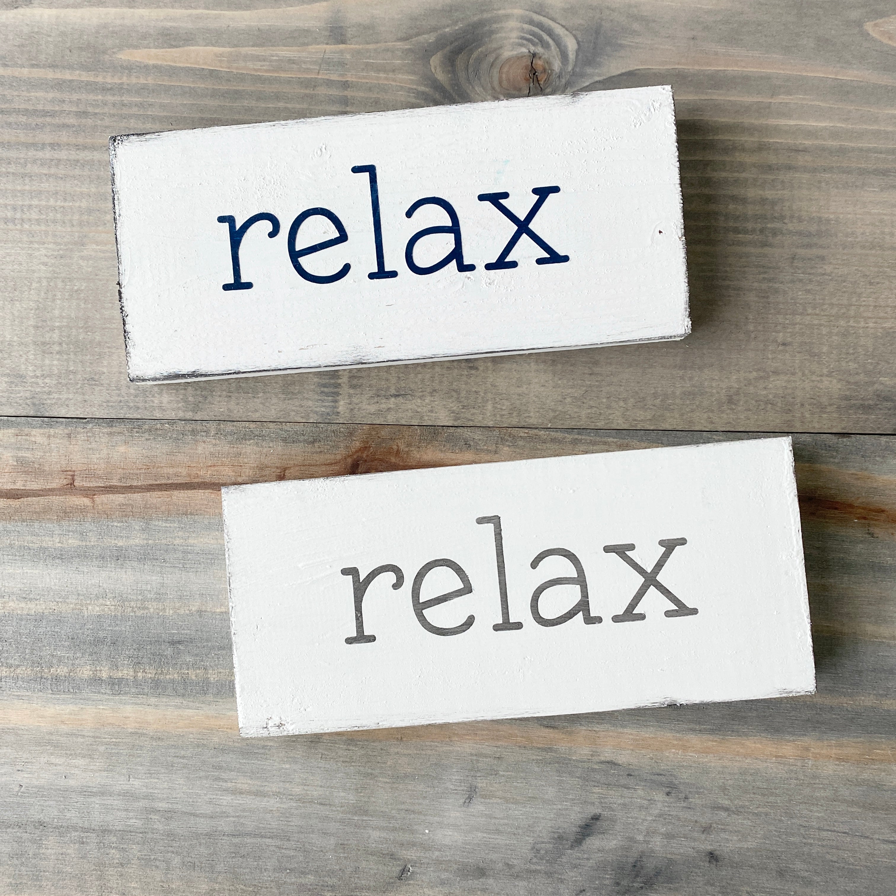 Small Relax Sign