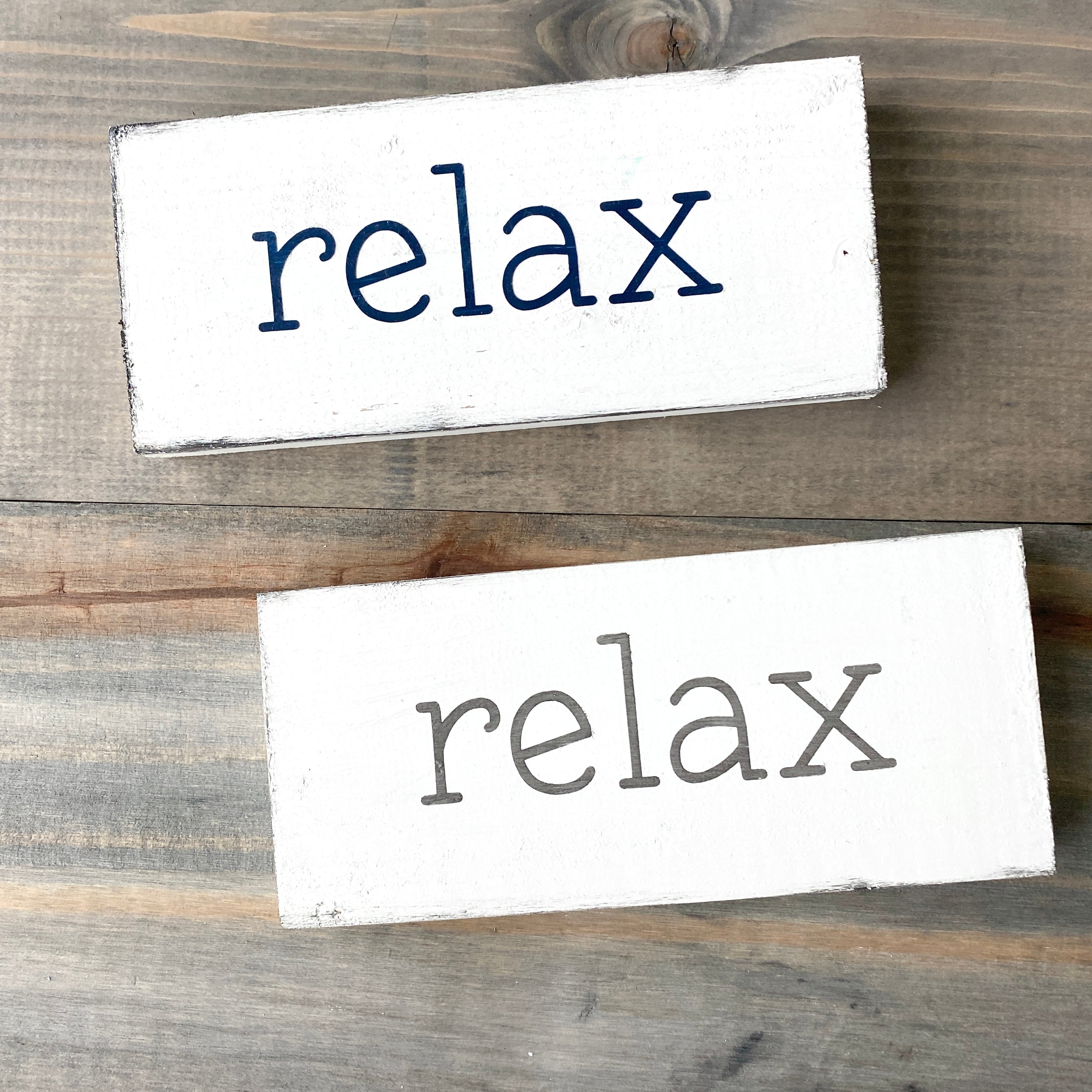 Small Relax Sign