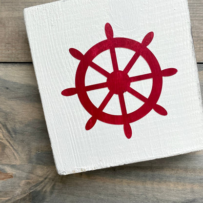 Ship Wheel Sign