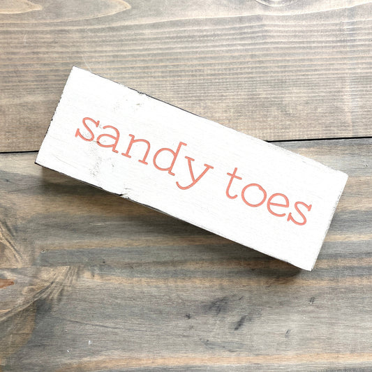 Sandy Toes Sign