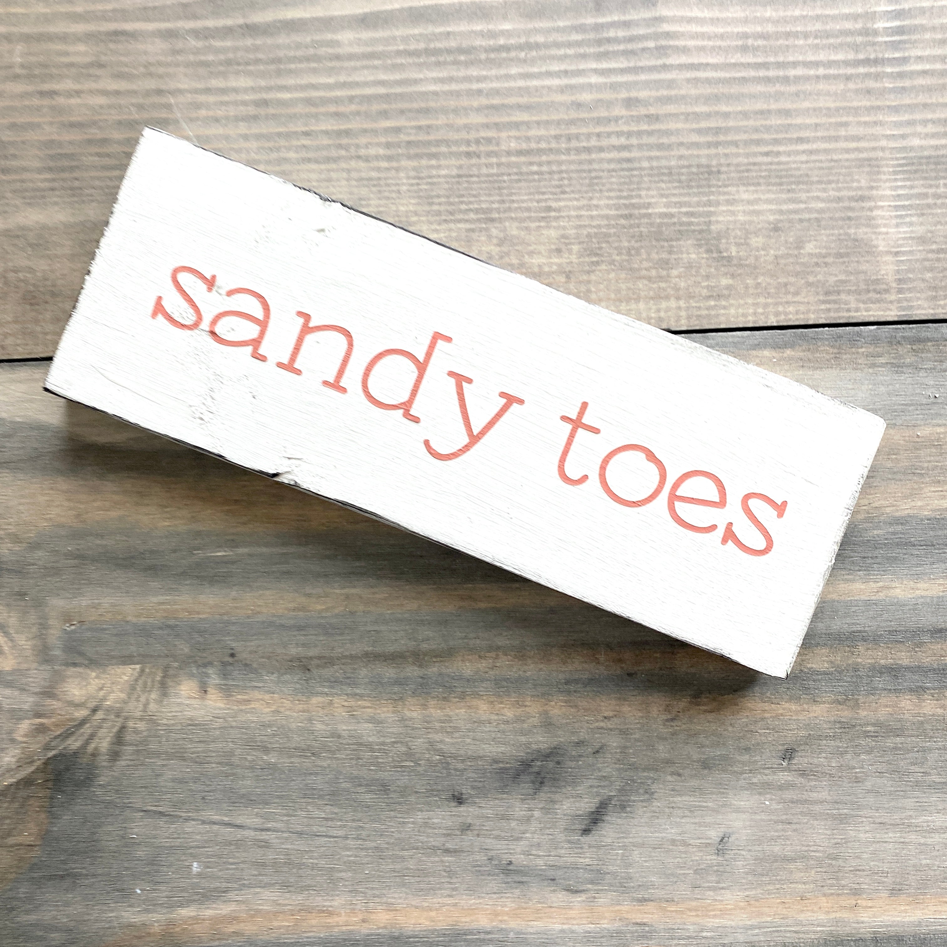 Sandy Toes Sign