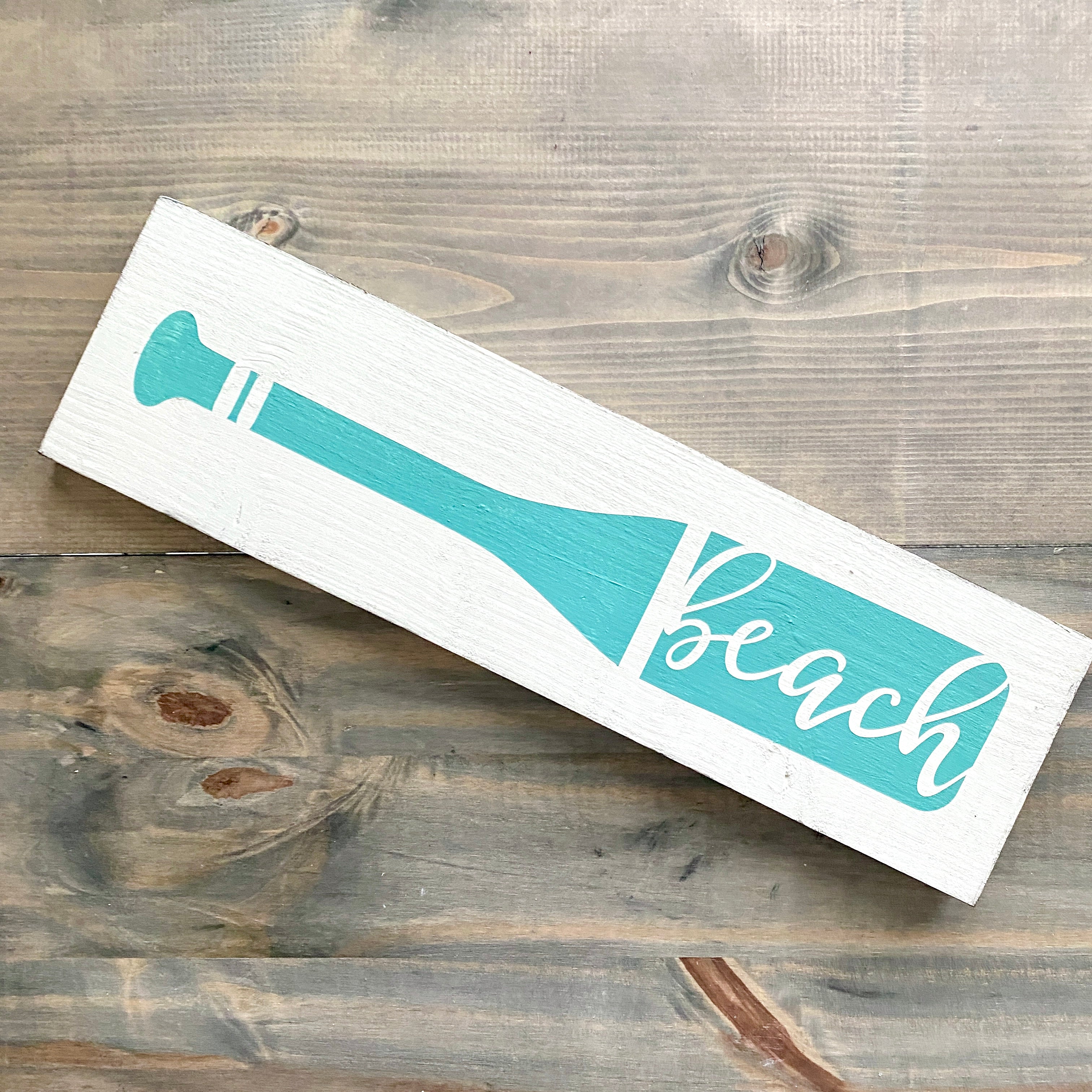 Beach Boat Oar Sign