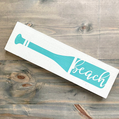 Beach Boat Oar Sign