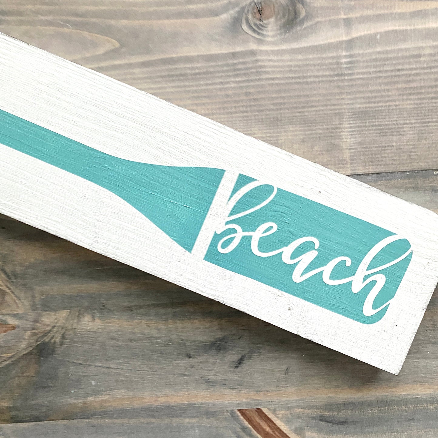 Beach Boat Oar Sign