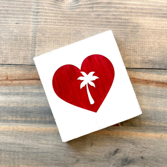 Palm Tree Heart Sign