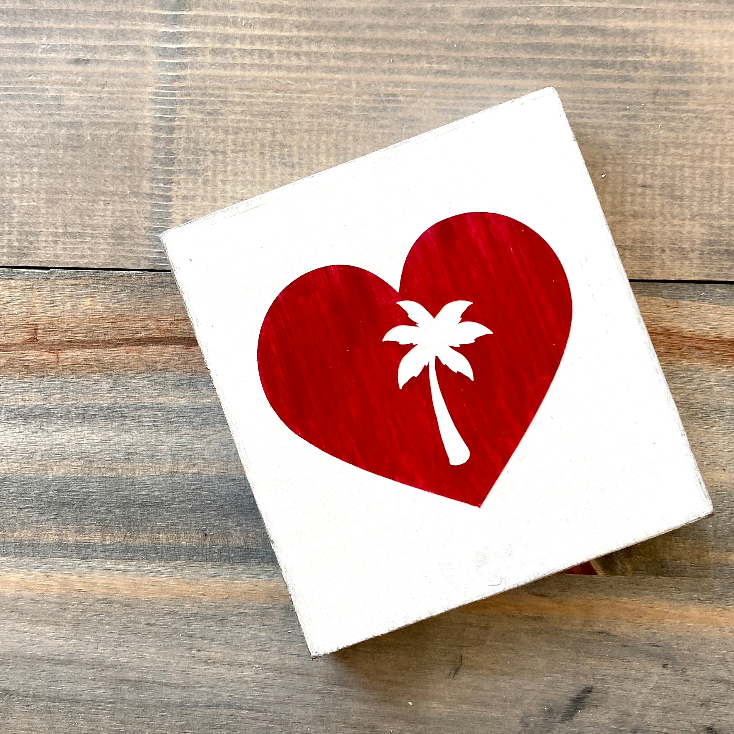 Palm Tree Heart Sign