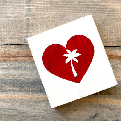 Palm Tree Heart Sign