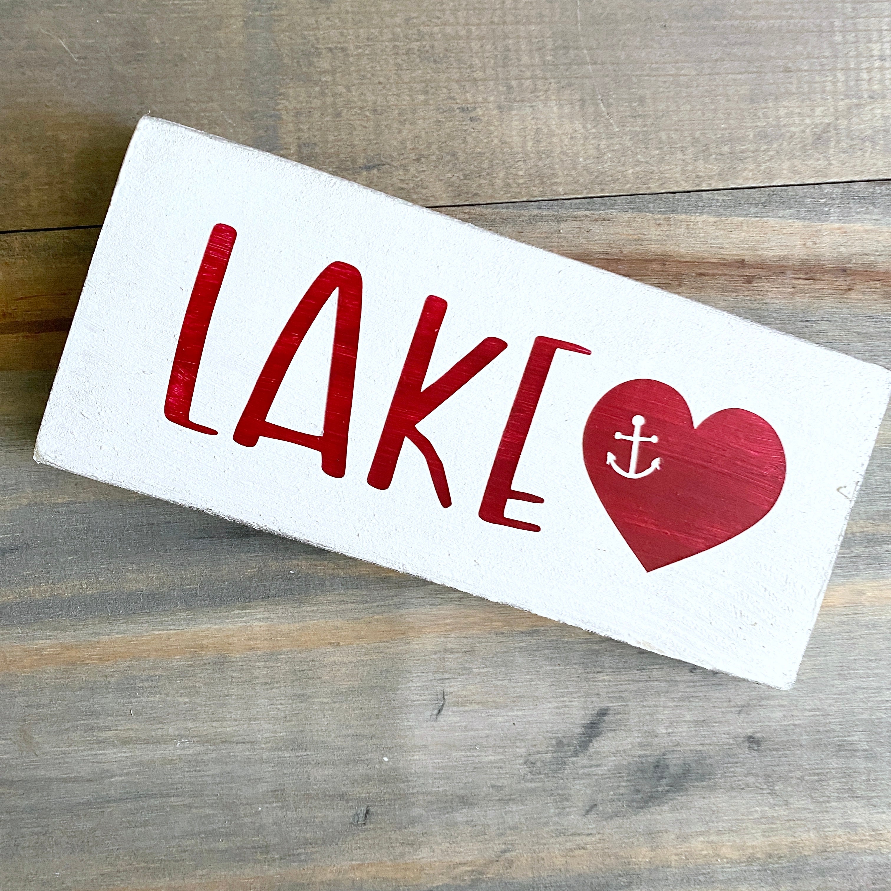 Lake Heart Sign