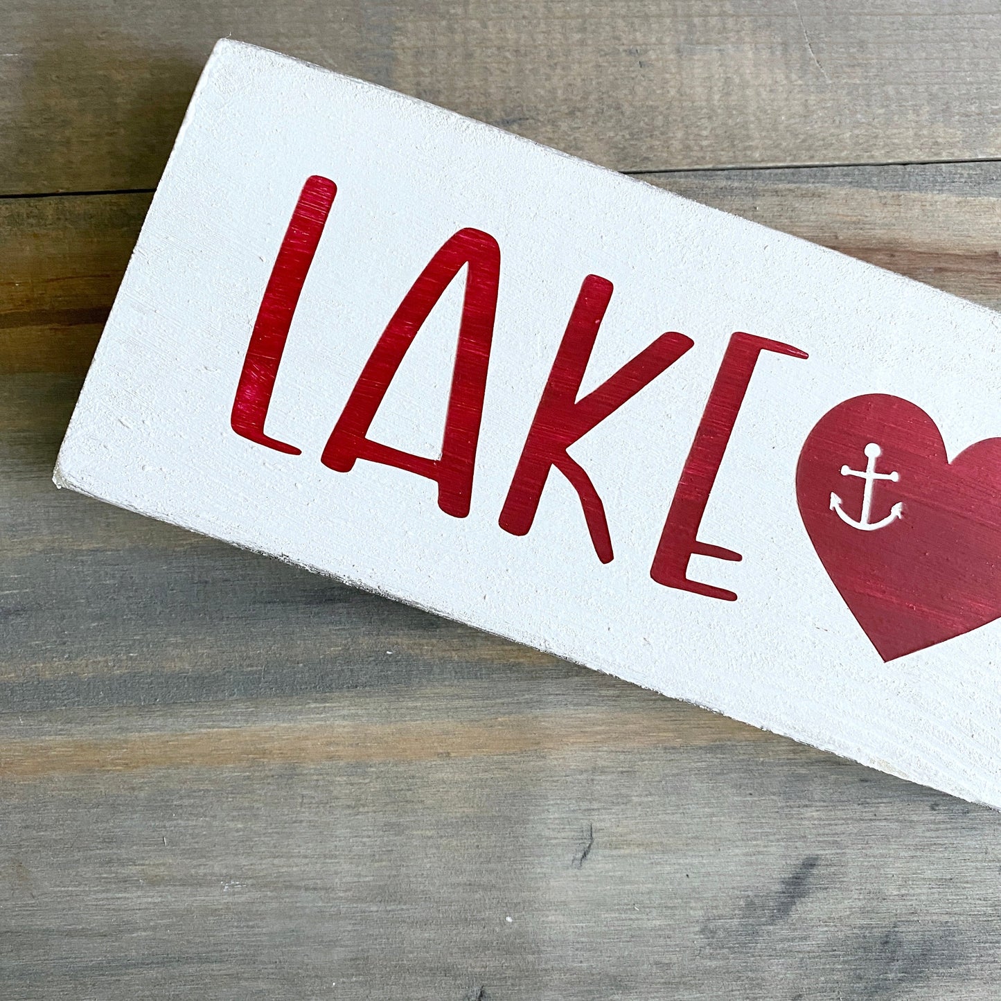 Lake Heart Sign