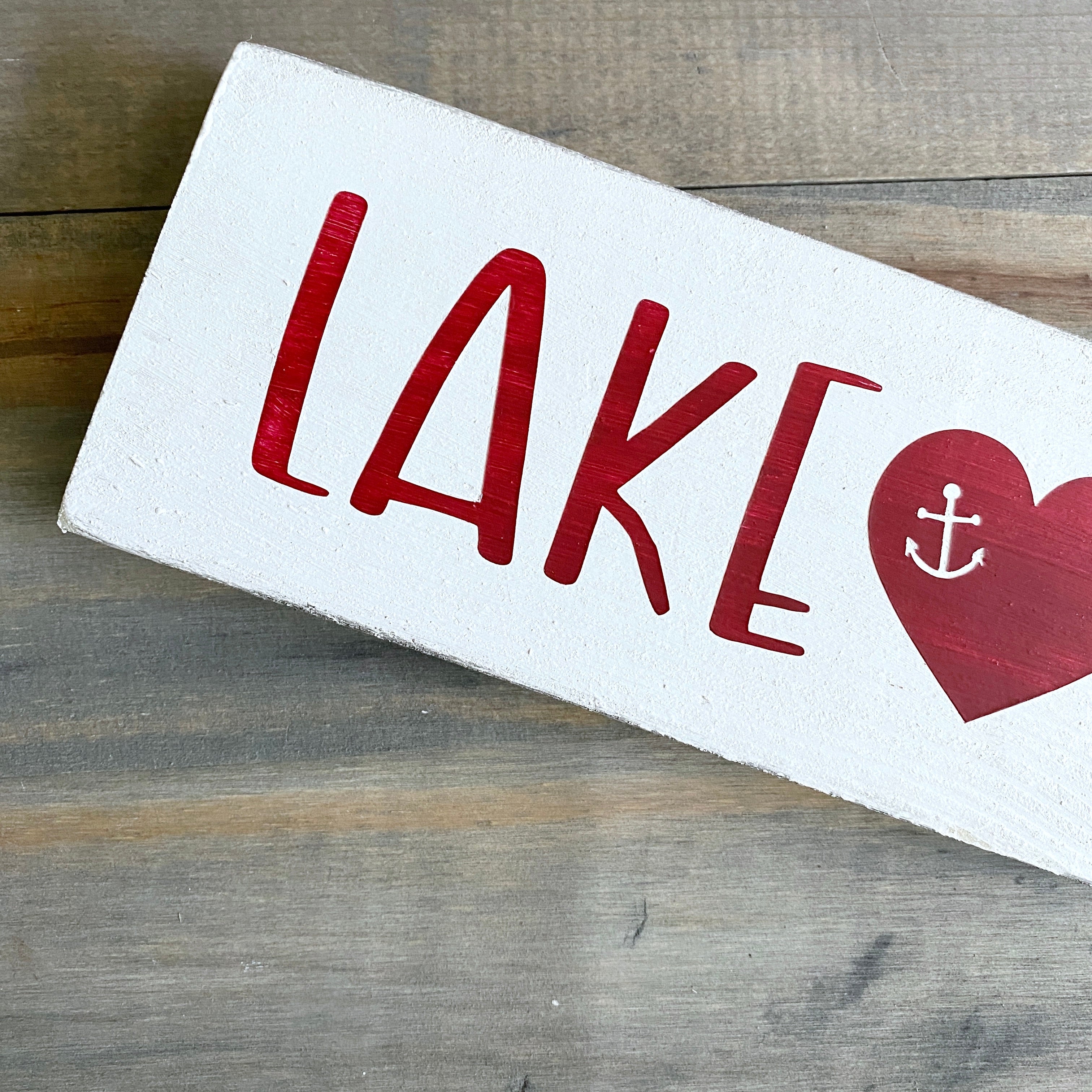 Lake Heart Sign