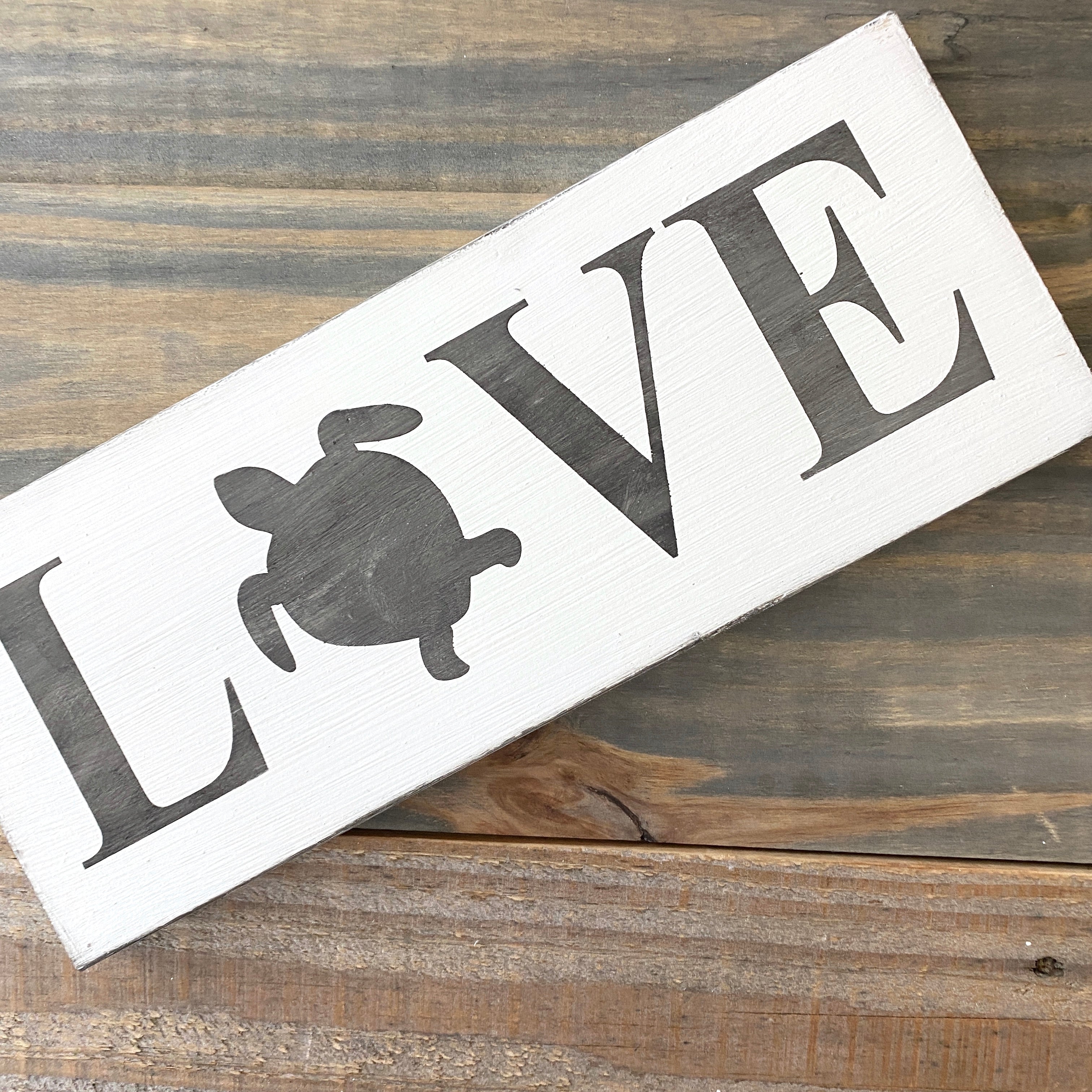 Sea Turtle Love Sign