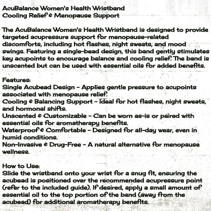 Cooling Menopause Bracelet – Hot Flash & Mood Balance Support