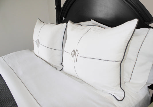 Leave Your Mark Collection "Cross Your Heart" Stitch  Pillowcase