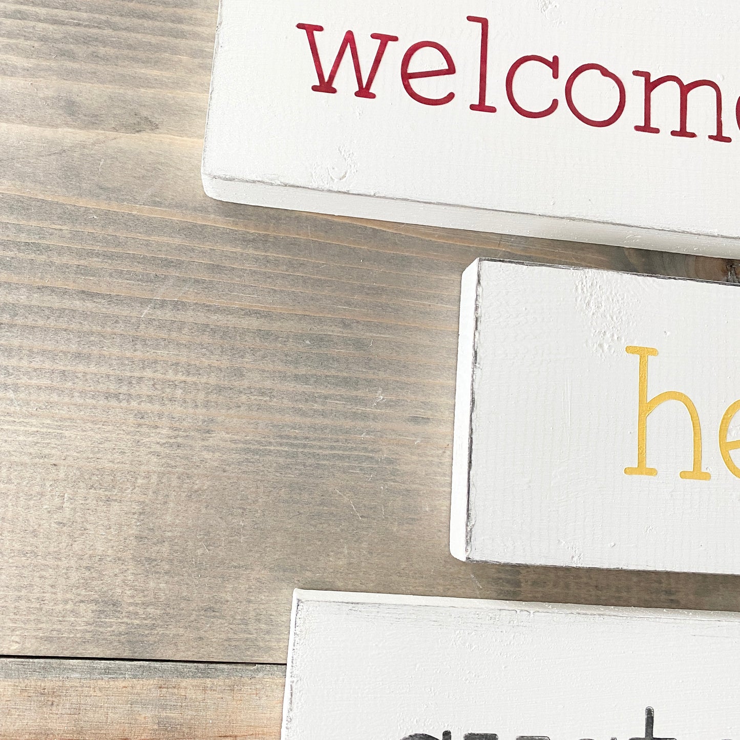 CUSTOM Small Word Sign