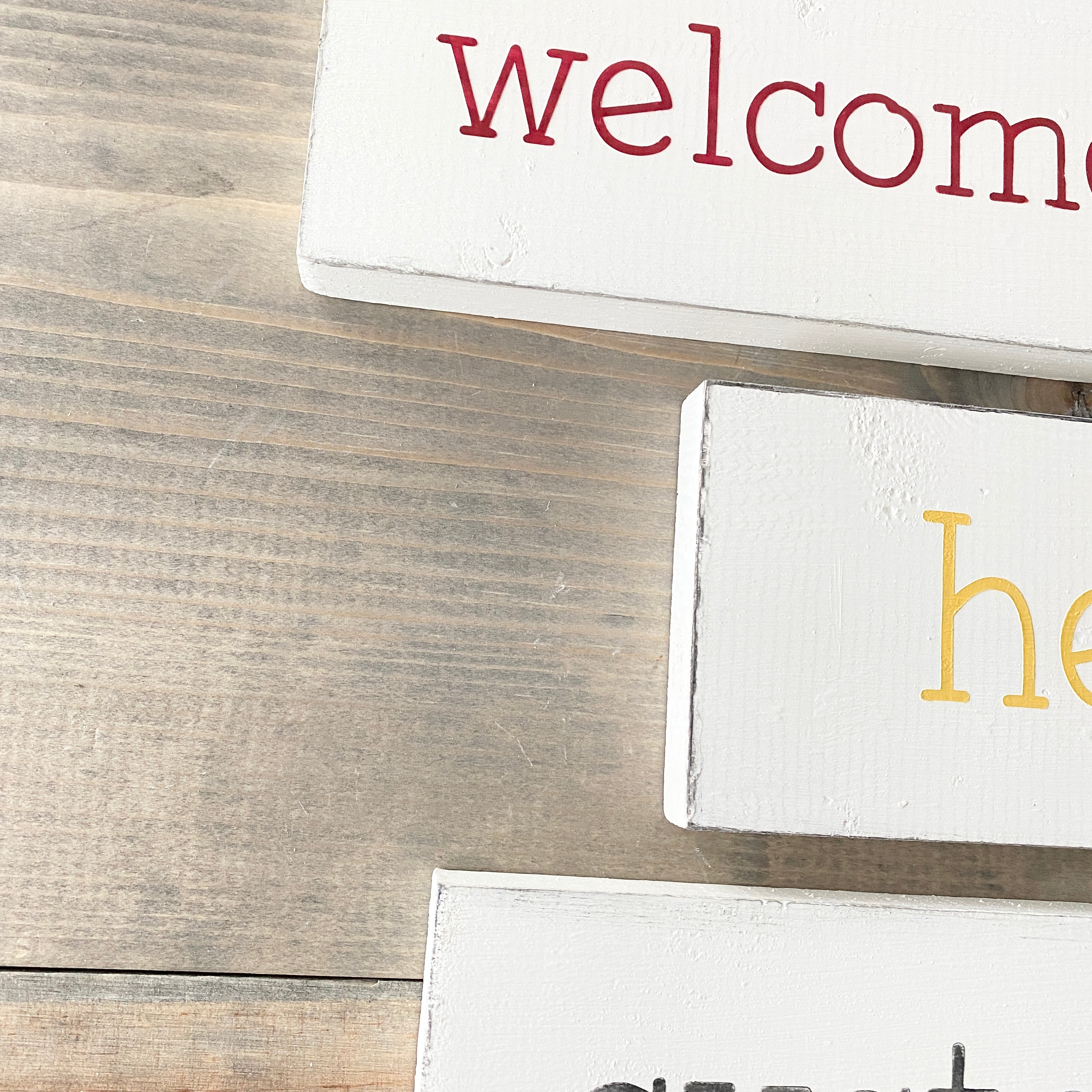 CUSTOM Small Word Sign